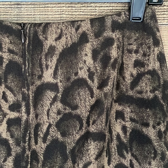 Lafayette 148 New York leopard print wool pencil skirt Size 0 - Picture 4 of 8
